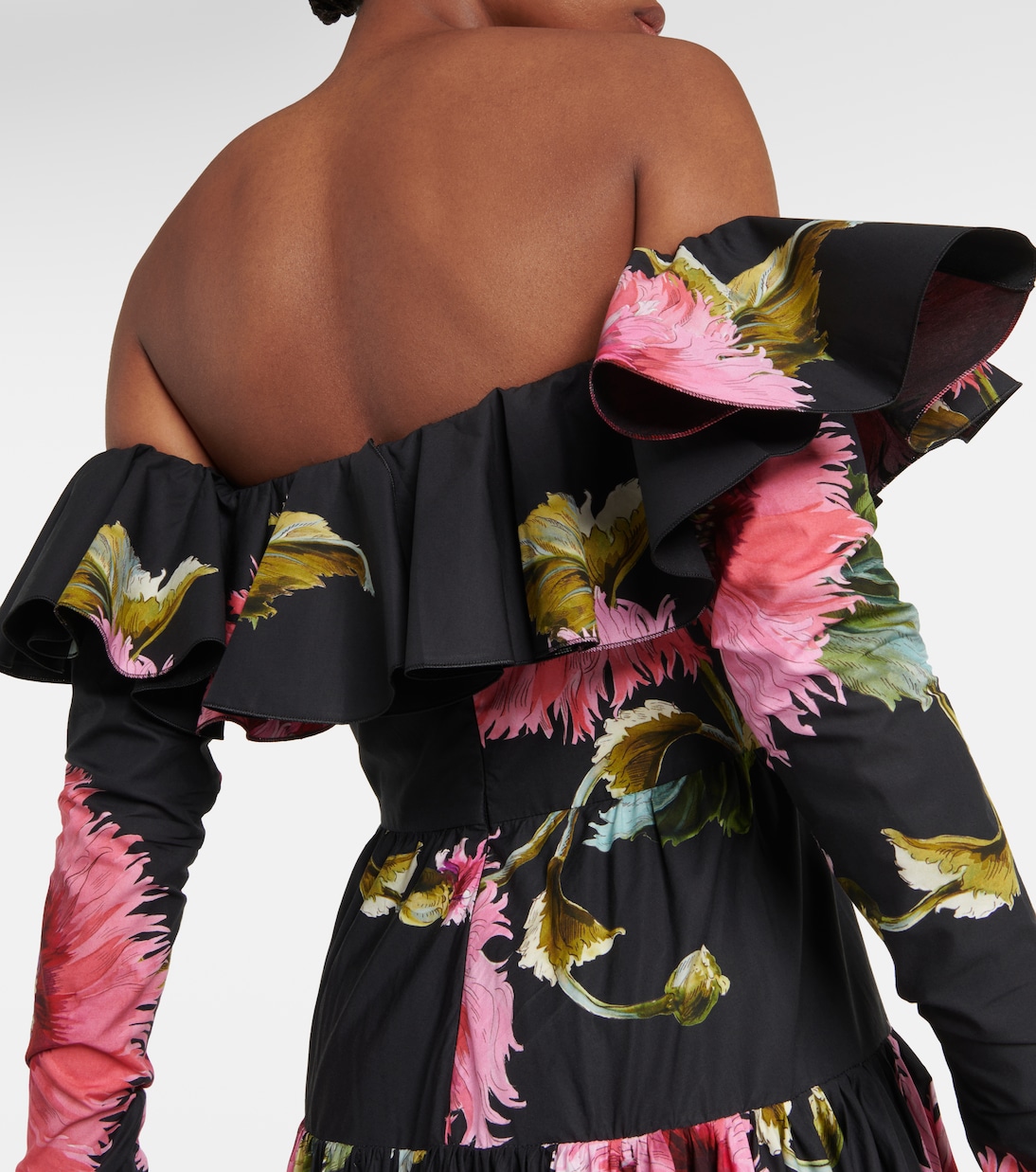 Abito lungo in cotone con stampa | Giambattista Valli