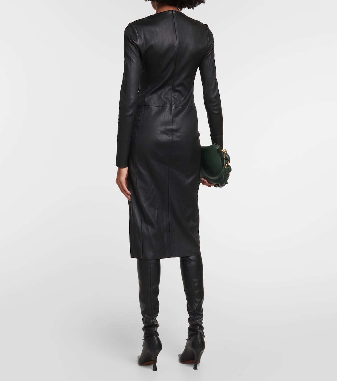 Vestido midi Jurgen de piel | Stouls