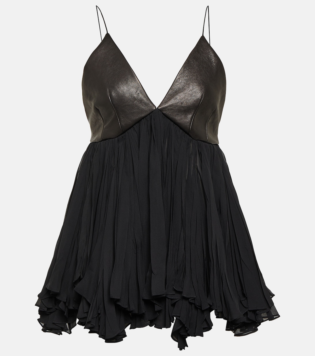Top Anita aus Seide mit Leder | Khaite