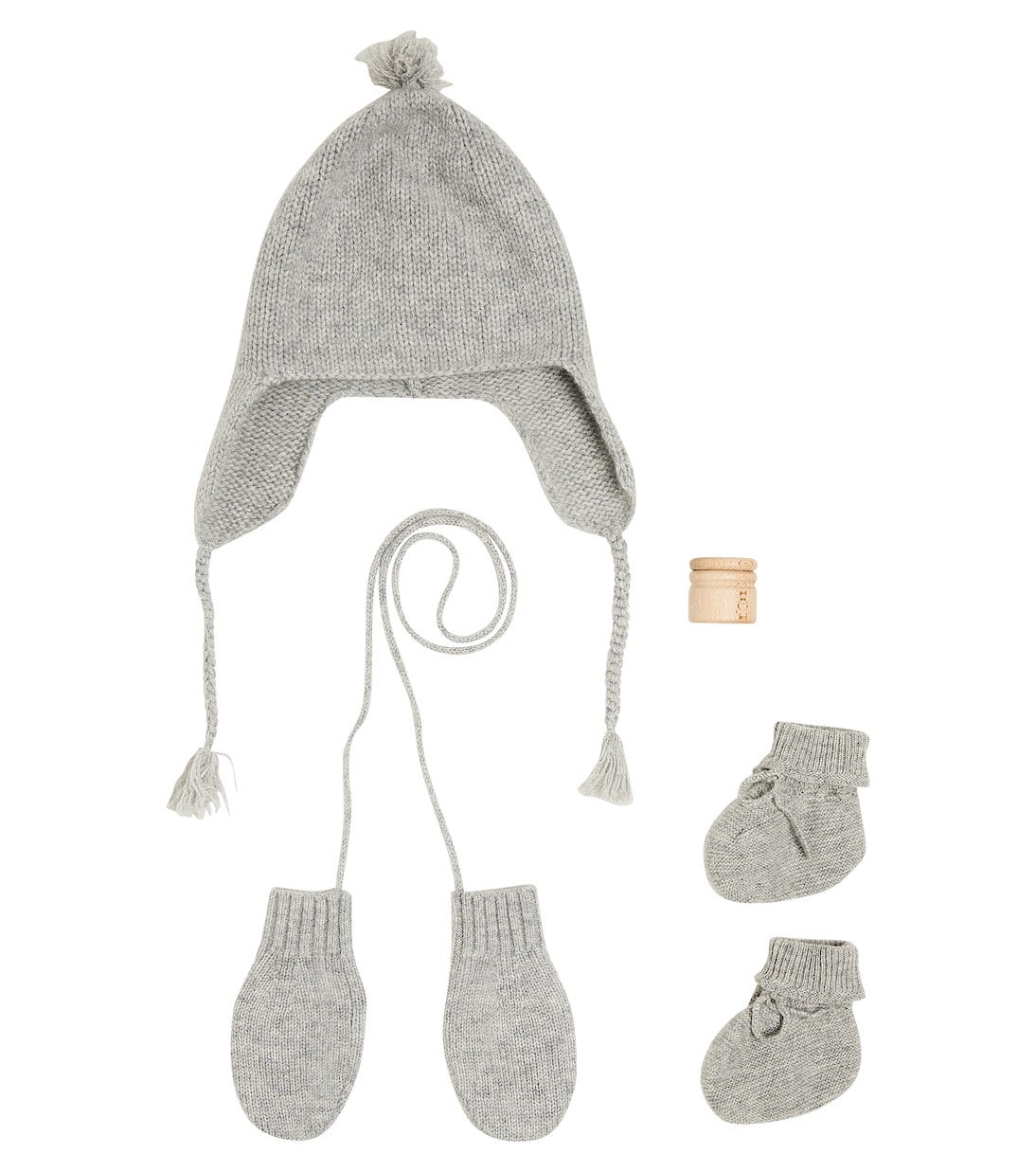 Baby beanie, mittens, and booties set | Bonpoint