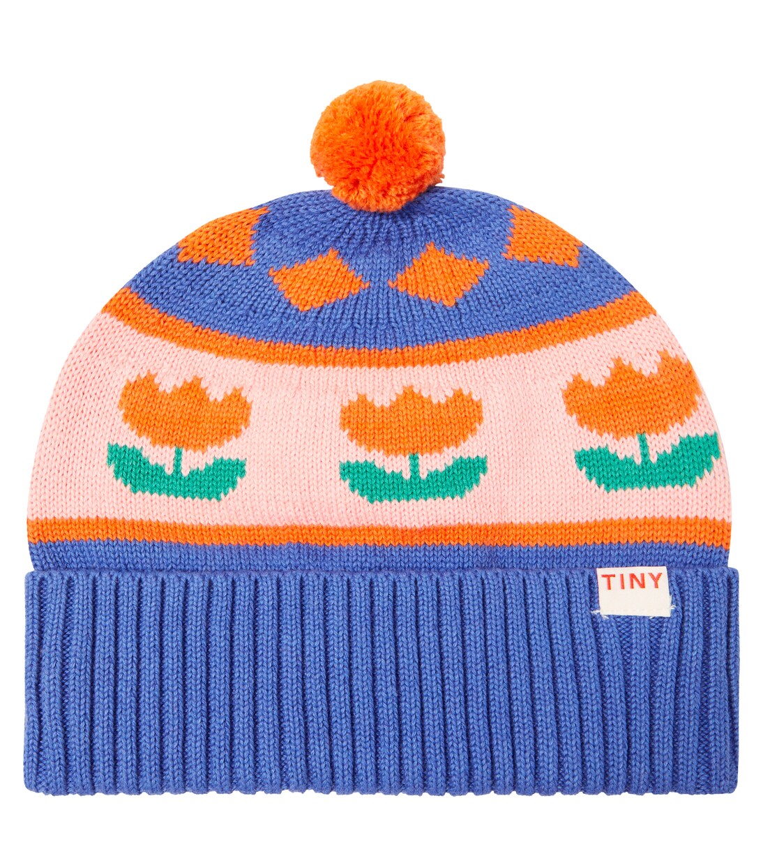 Flowers cotton and wool beanie | Tinycottons