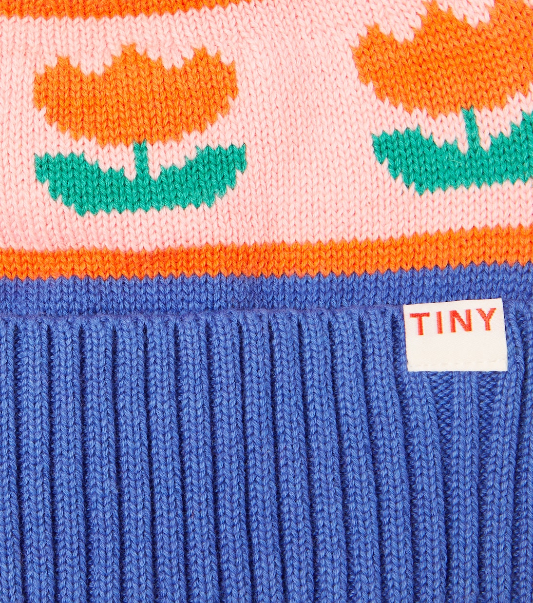Flowers cotton and wool beanie | Tinycottons