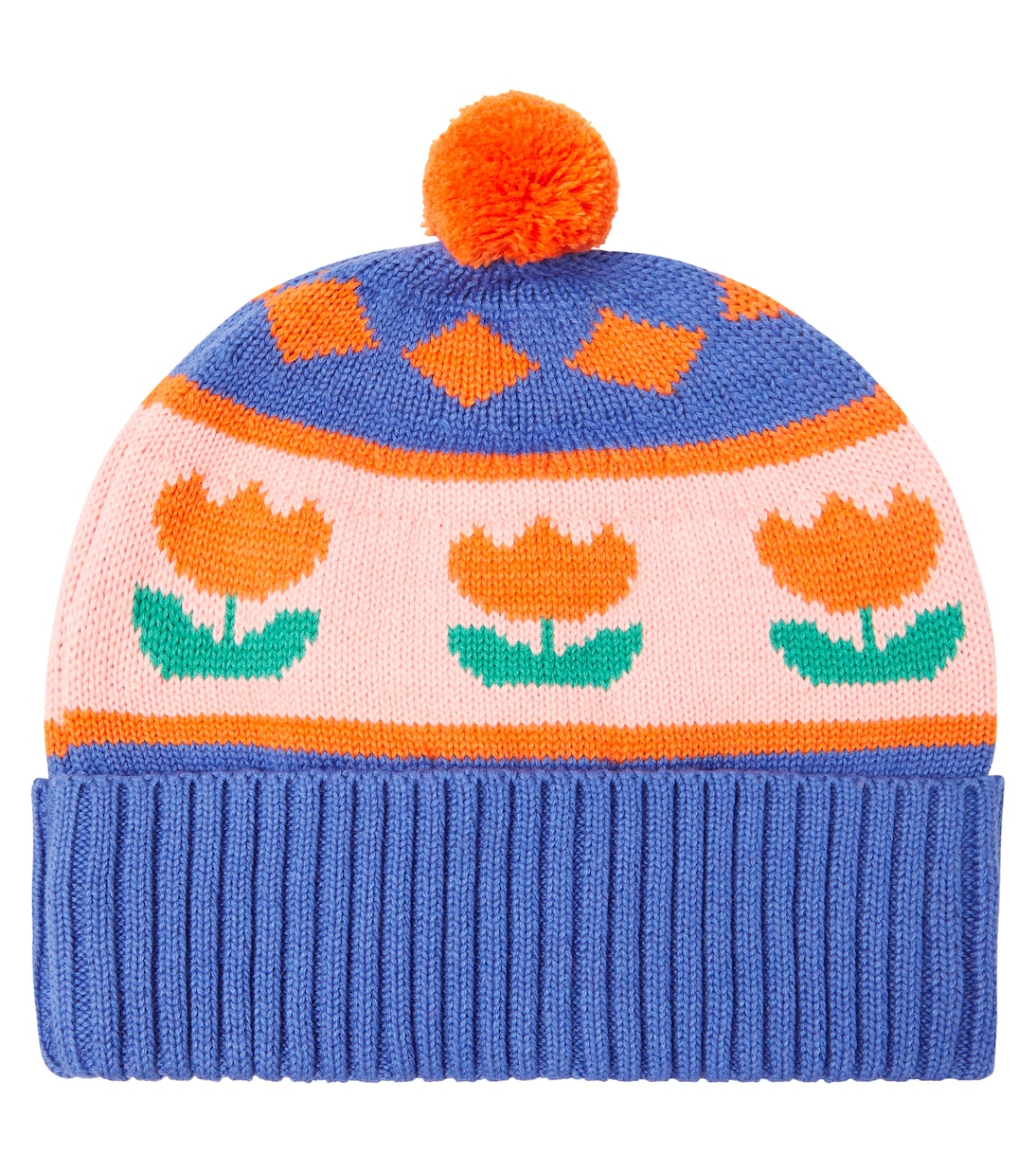 Flowers cotton and wool beanie | Tinycottons