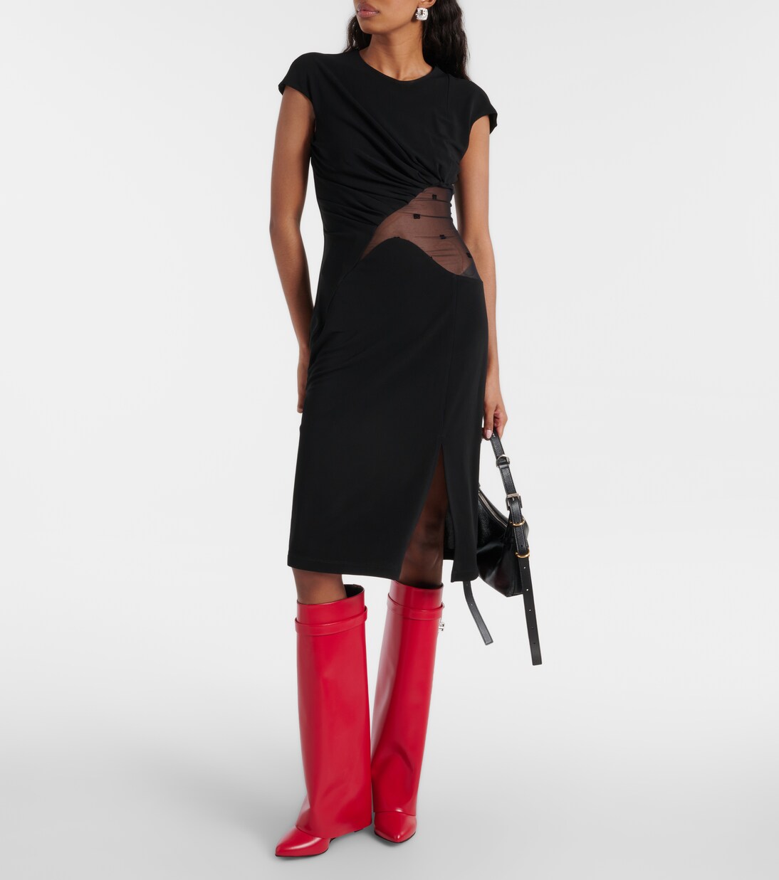 Botas altas Shark Lock de piel | Givenchy