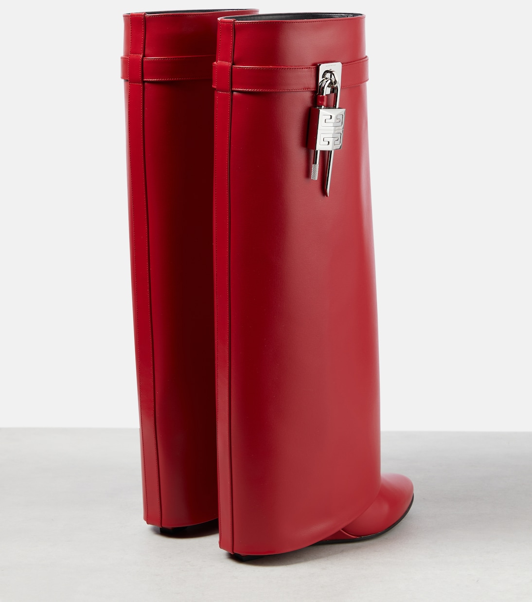 Botas altas Shark Lock de piel | Givenchy