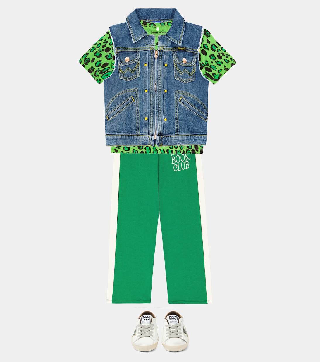 X Wrangler Bedruckte Jeansweste | Mini Rodini