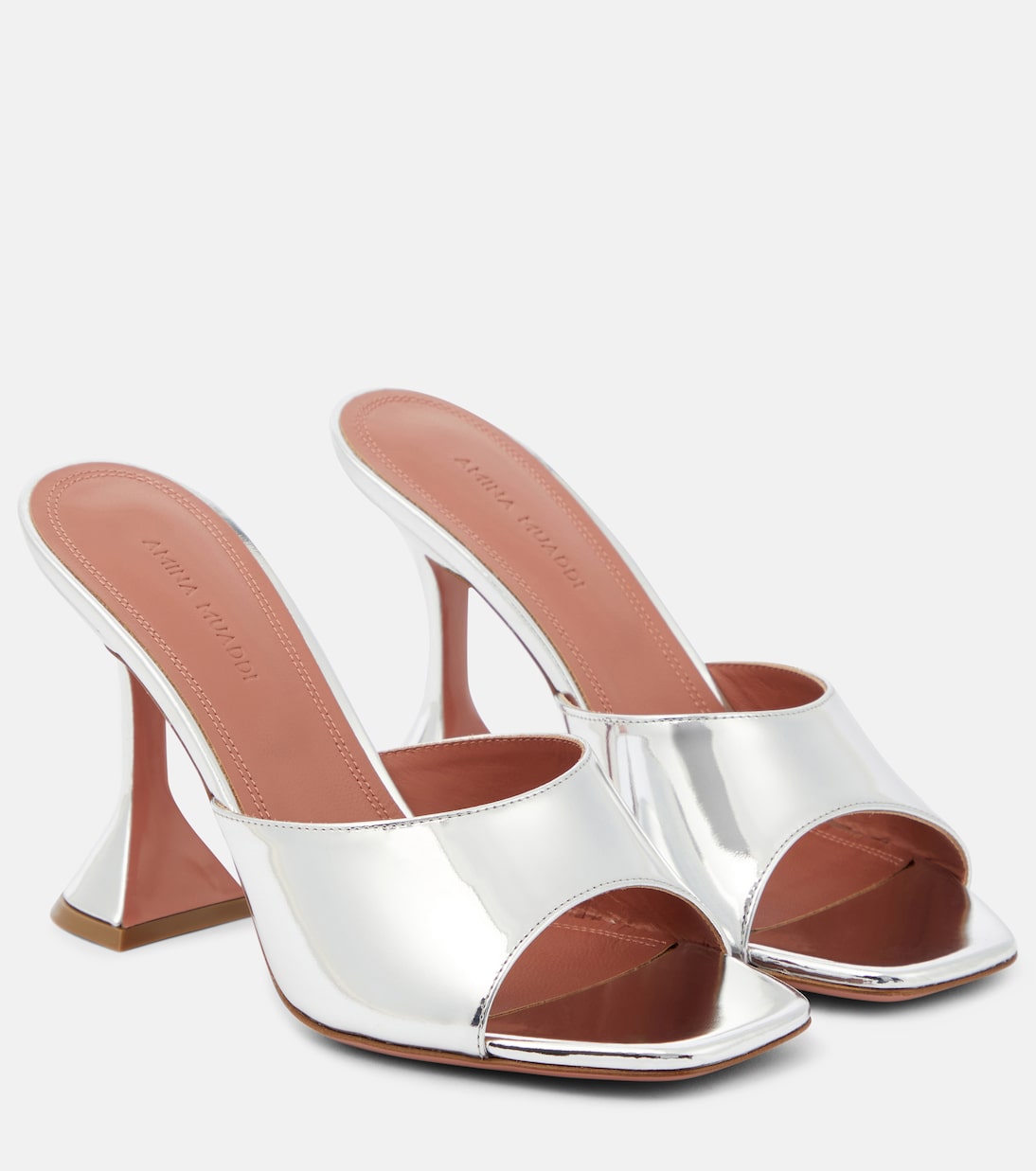 Sandali Lupita in pelle metallizzata  | Amina Muaddi