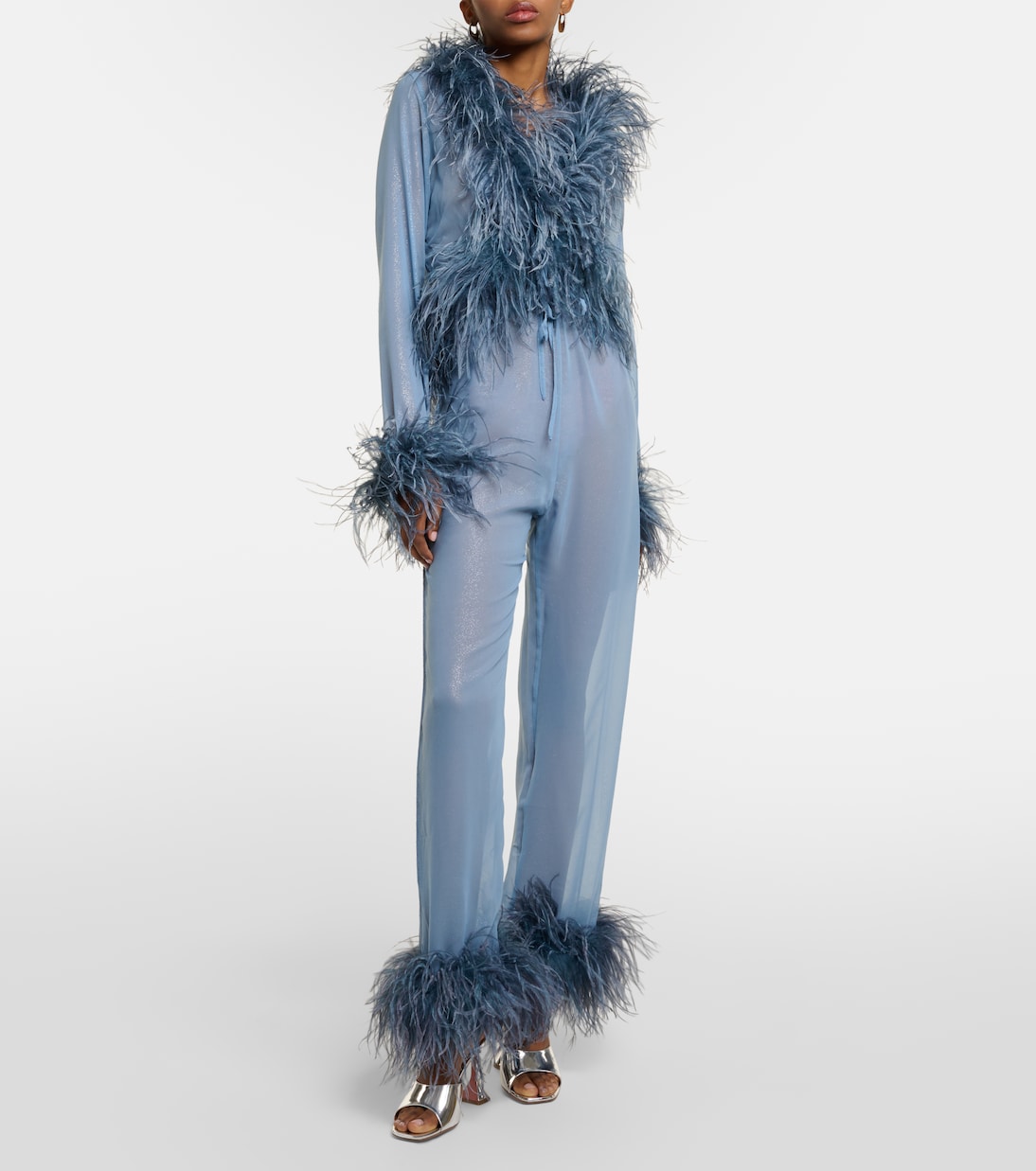 Bluse mit Federn | Oséree
