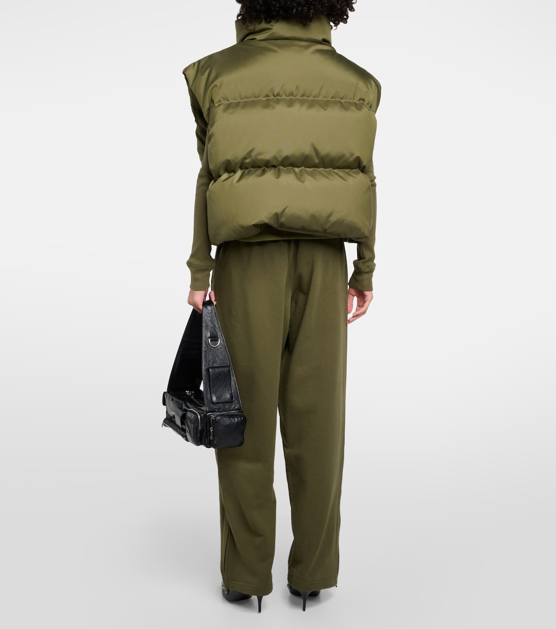 Cropped down vest  | Wardrobe.NYC