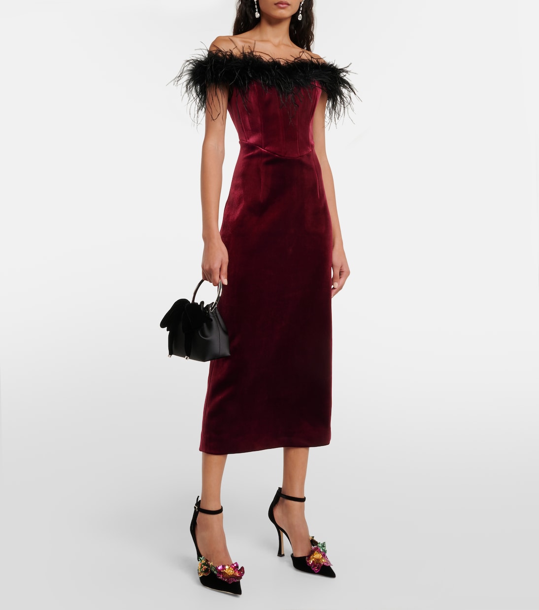 Verzierte Pumps Azara 100 aus Samt | Jimmy Choo