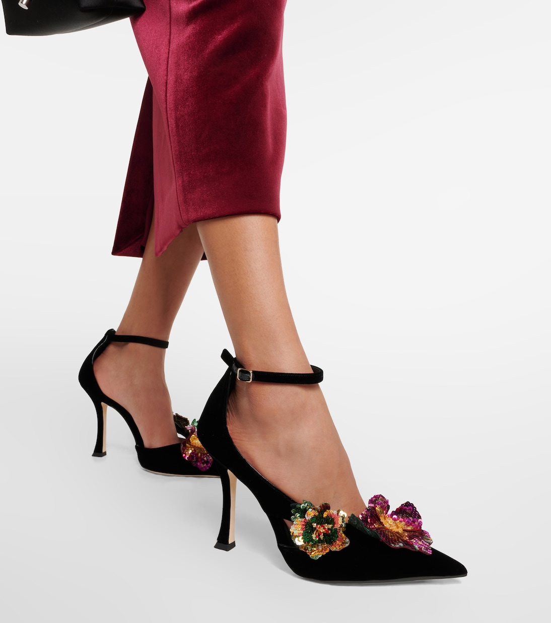 Verzierte Pumps Azara 100 aus Samt | Jimmy Choo