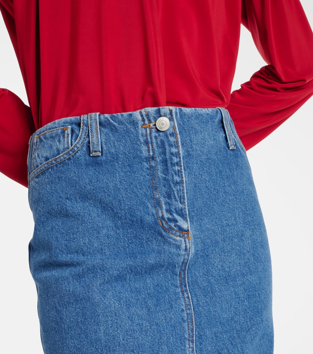 Falda midi de denim | Magda Butrym