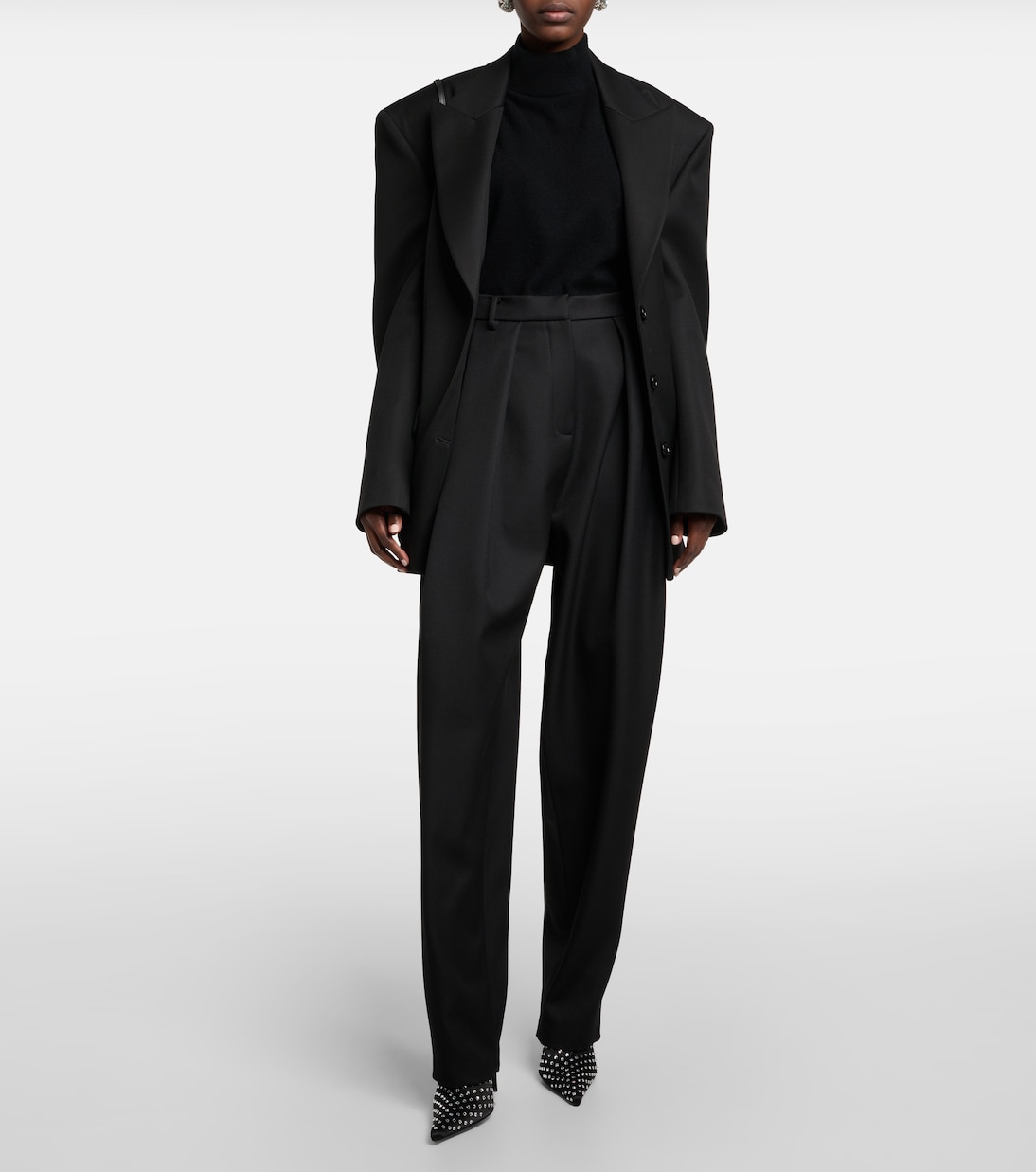 Pantalon à taille haute en laine | Magda Butrym