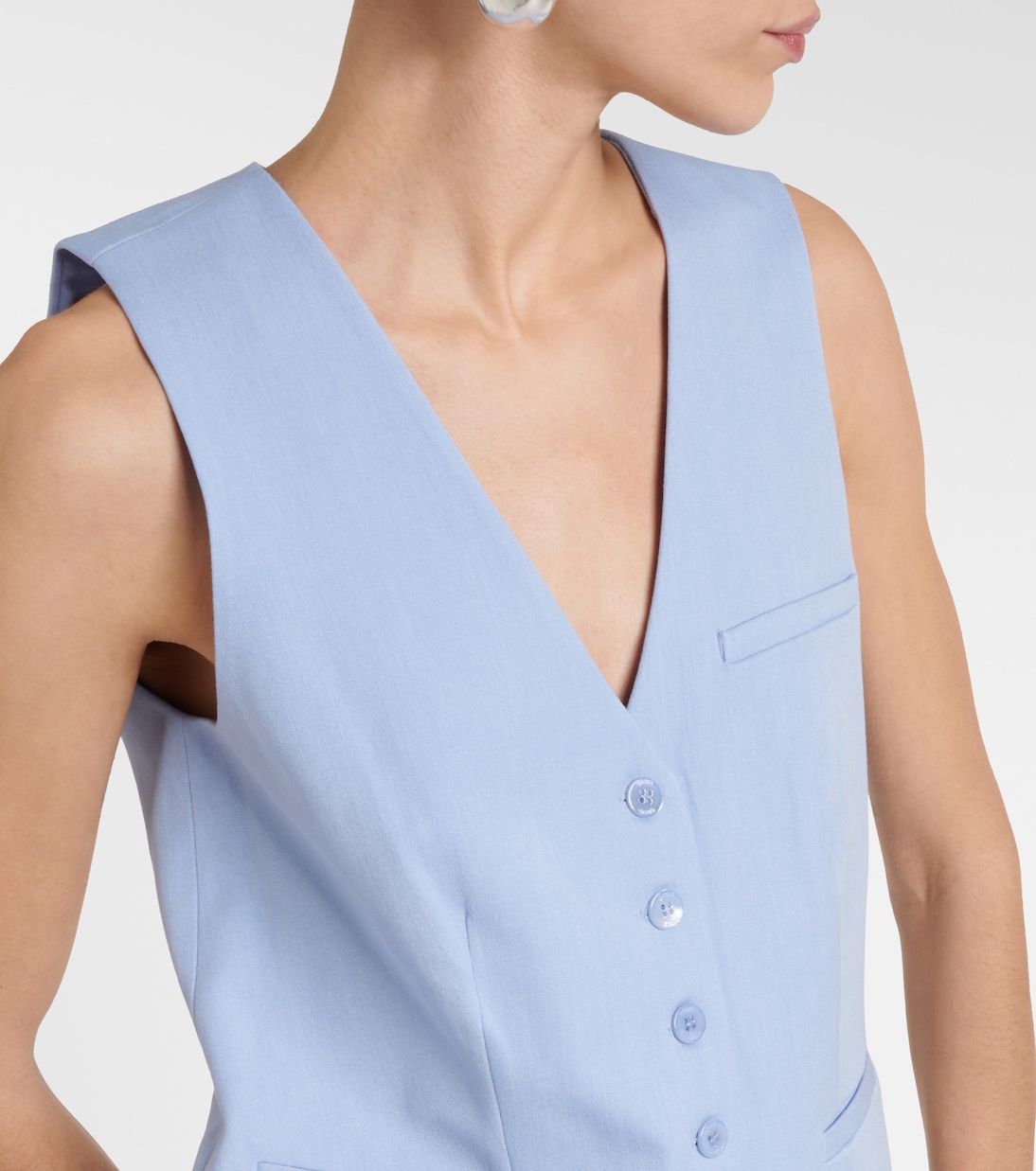 Gilet Brett in misto cotone | Staud