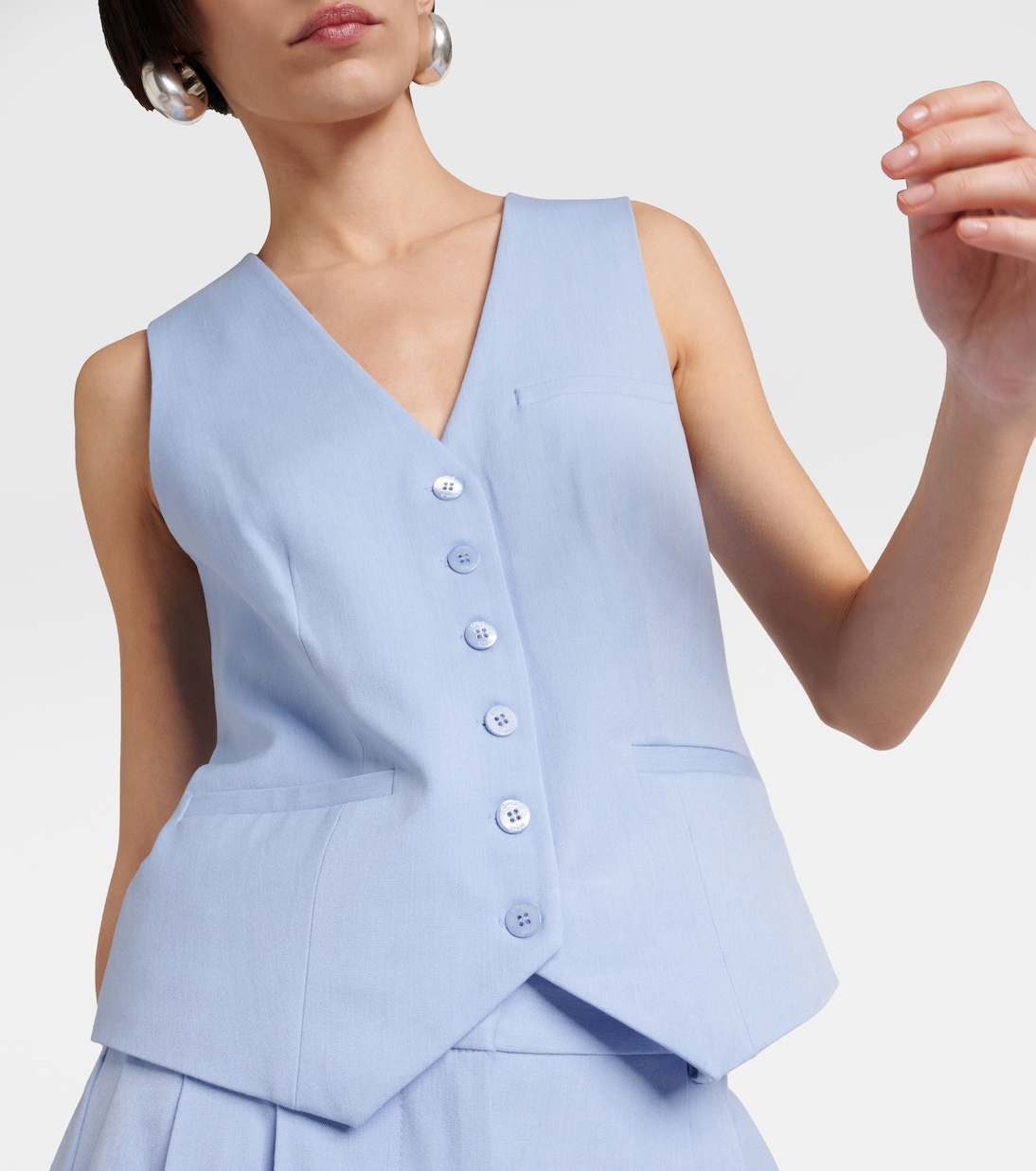Gilet Brett in misto cotone | Staud