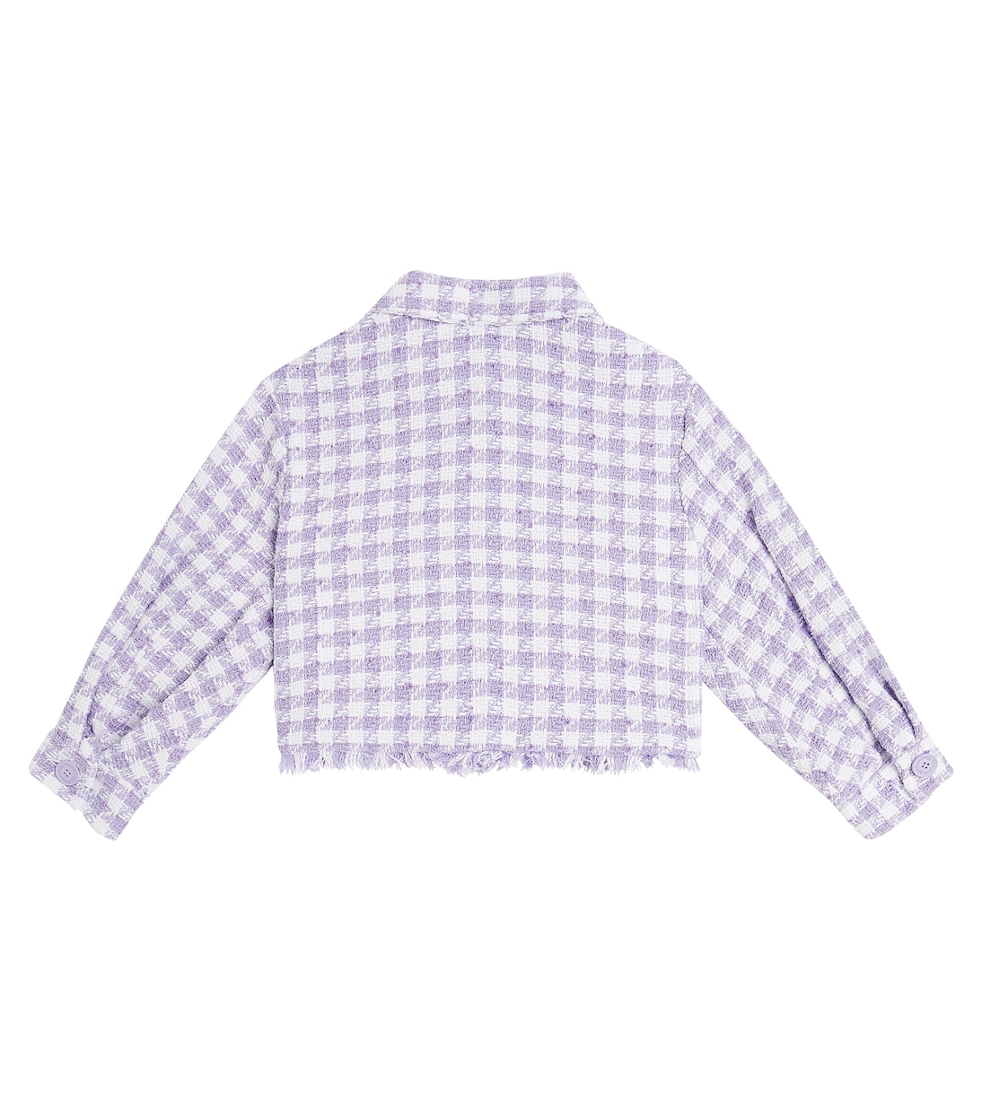 Giacca Spencer in misto cotone pied-de-poule | Monnalisa