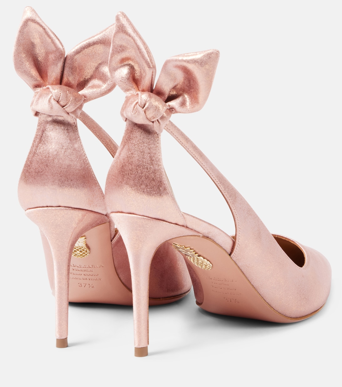 Pumps Bow Tie 85 metallizzate | Aquazzura