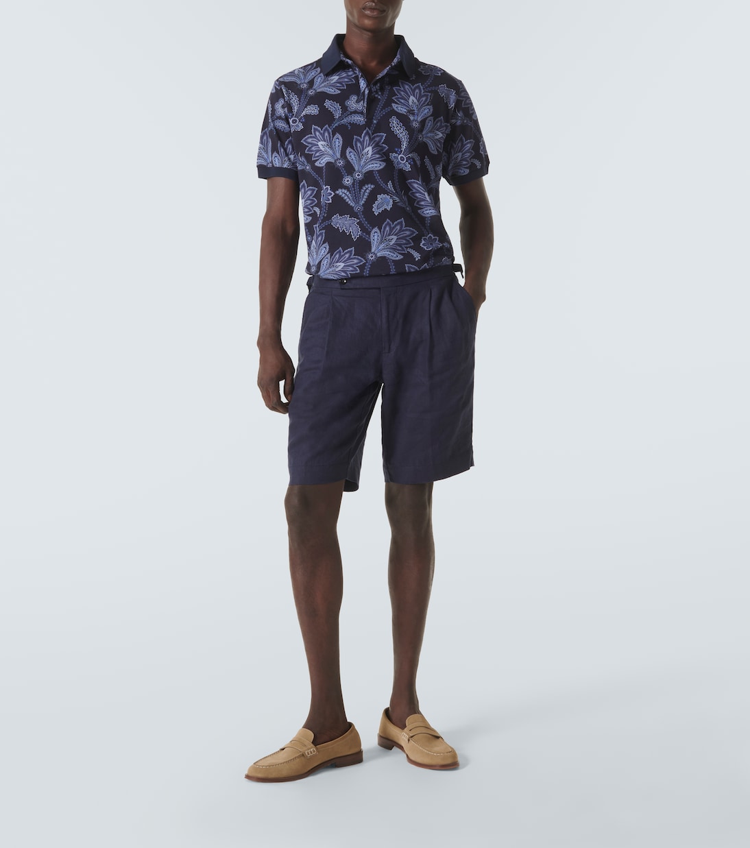 Polo de piqué de algodón estampado | Etro