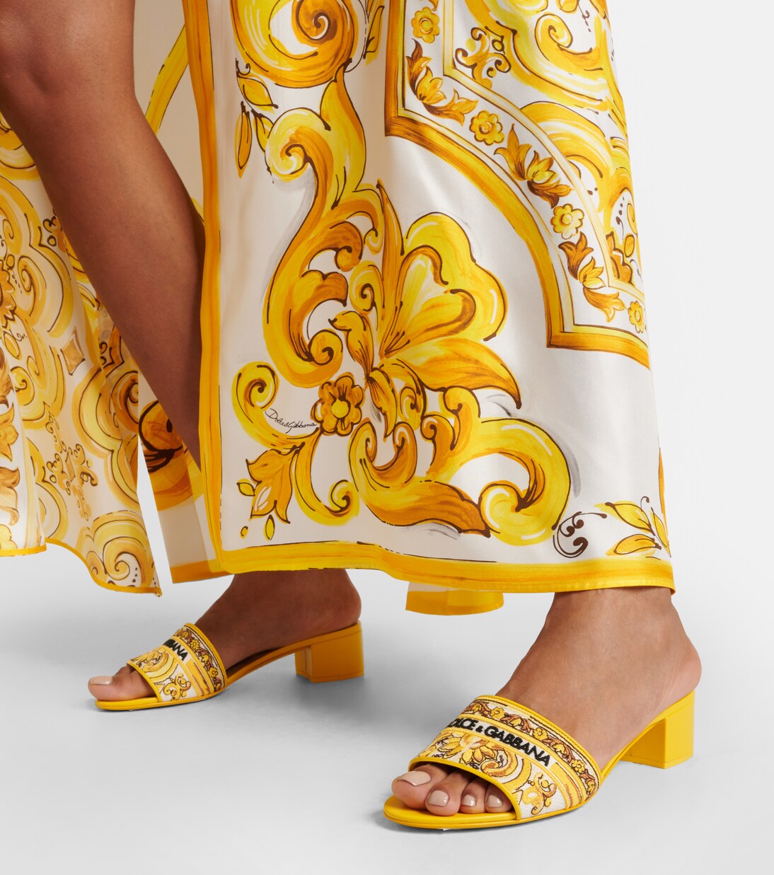 Majolica embroidered mules | Dolce&Gabbana