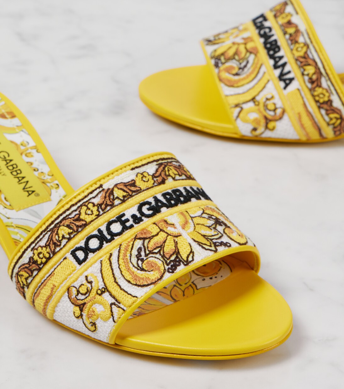 Majolica embroidered mules | Dolce&Gabbana