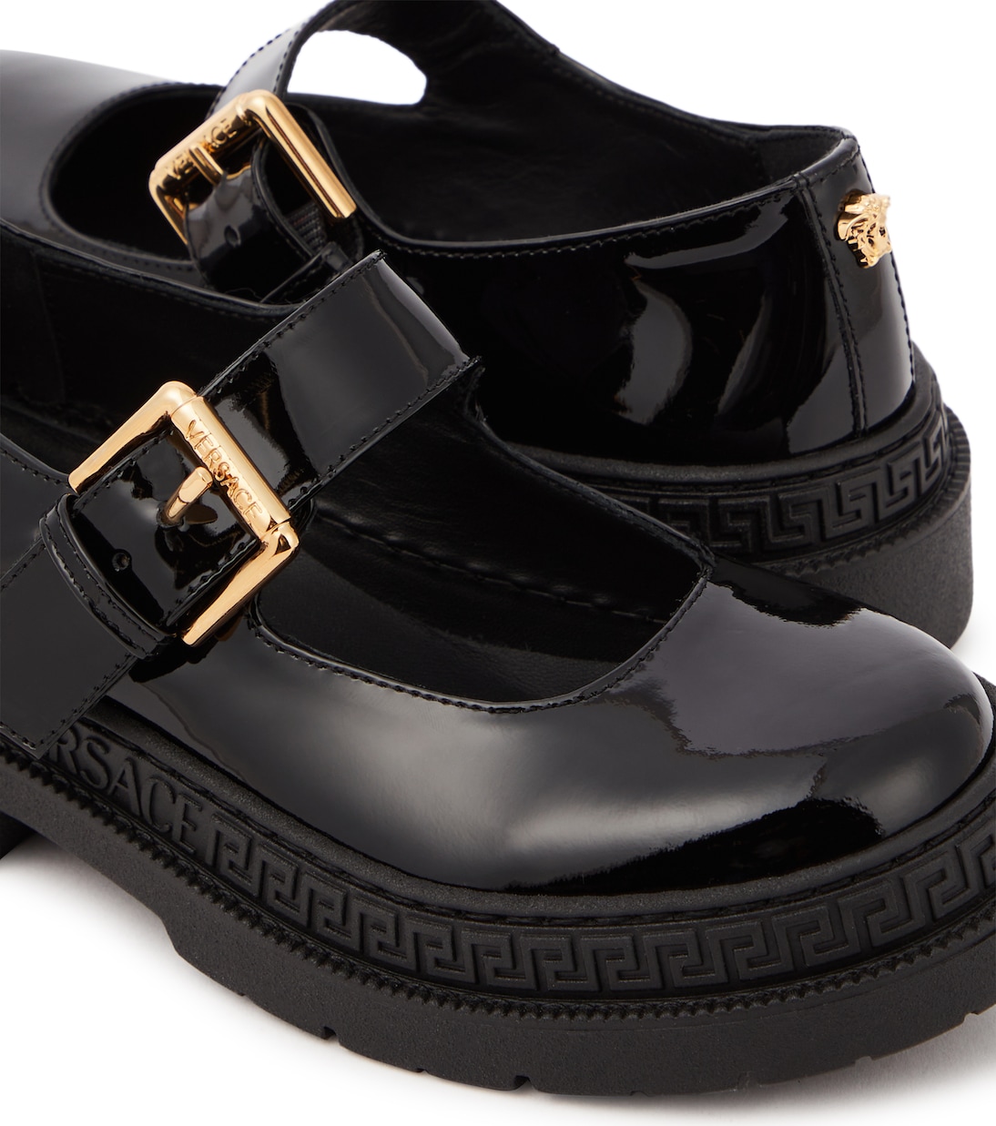 Ballerines Mary-Jane La Medusa en cuir verni | Versace Kids