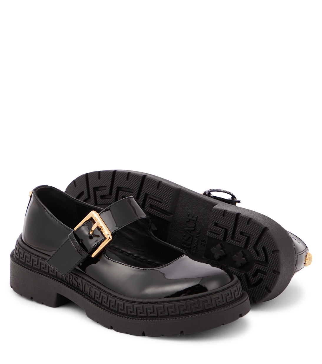 Ballerines Mary-Jane La Medusa en cuir verni | Versace Kids