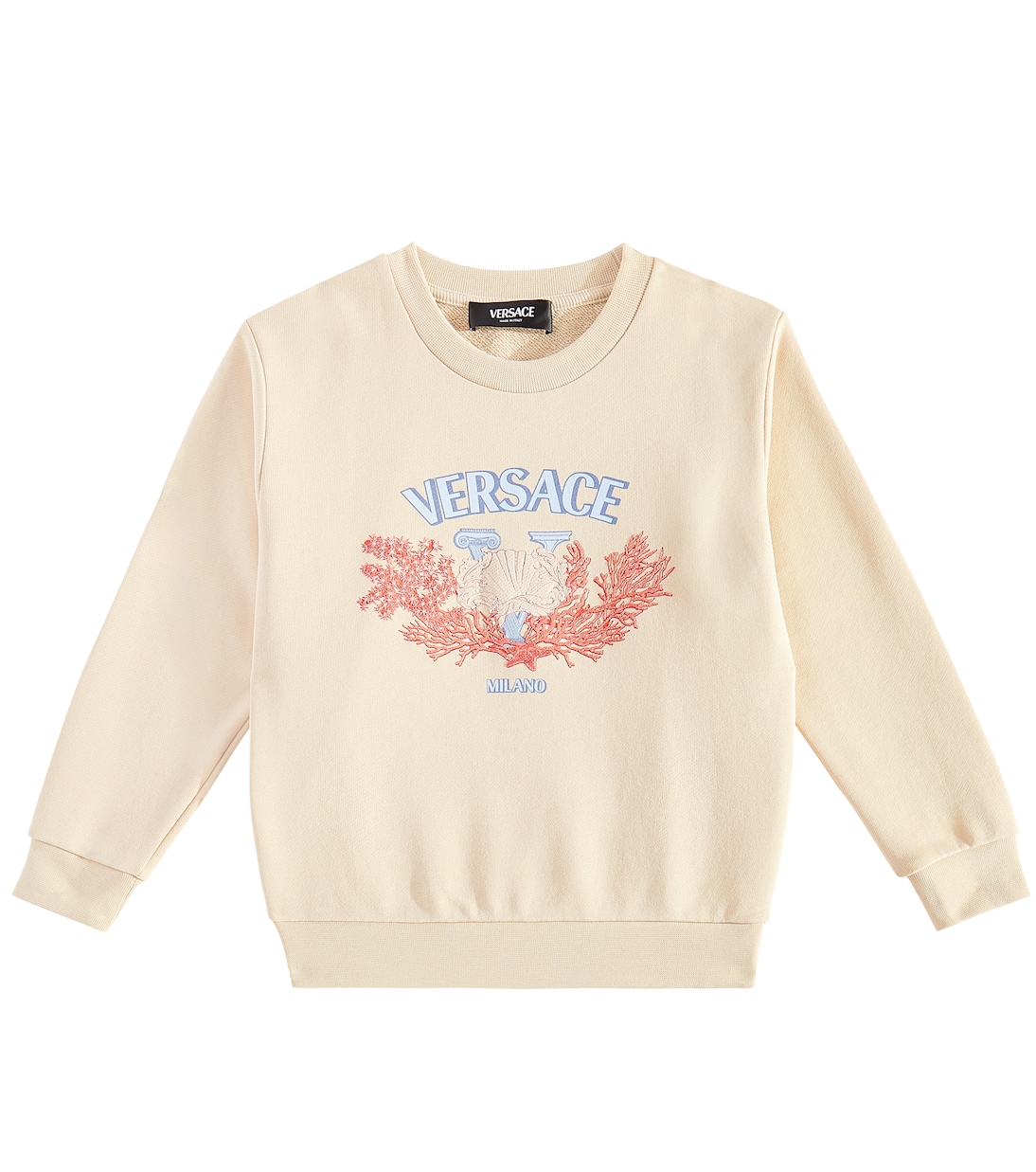 Sudadera de jersey de algodón con logo | Versace Kids