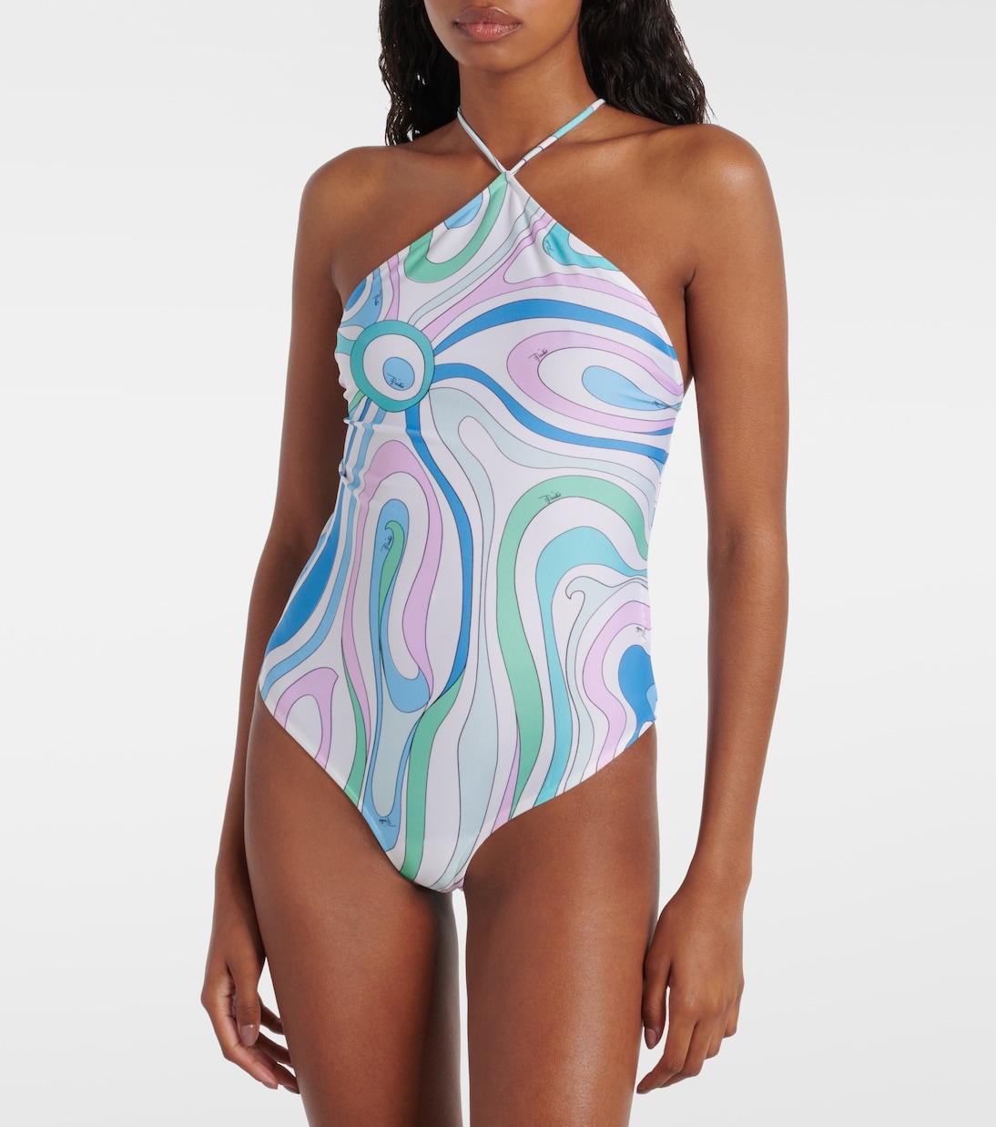 Traje de Baño Estampado Pucci con Tirantes