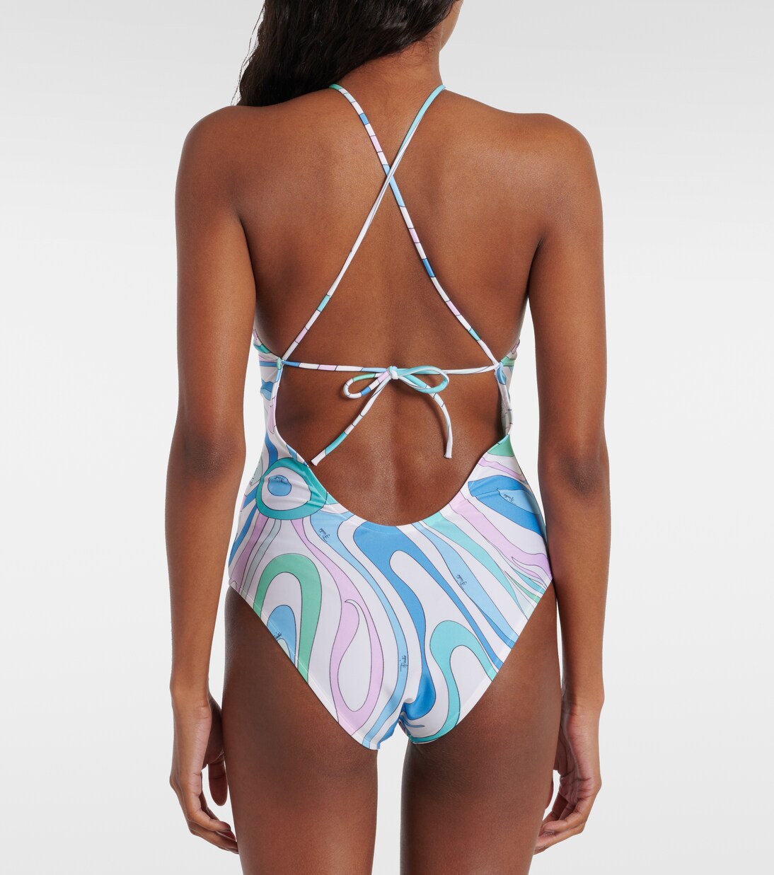 Traje de Baño Estampado Pucci con Tirantes