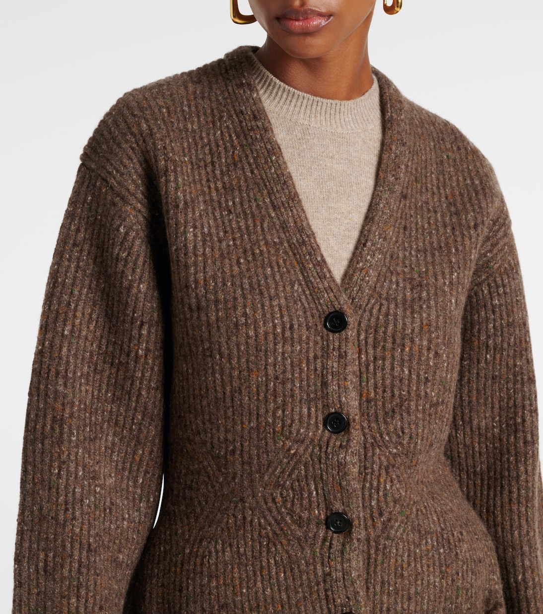 Cárdigan de tweed de mezcla de lana | CO