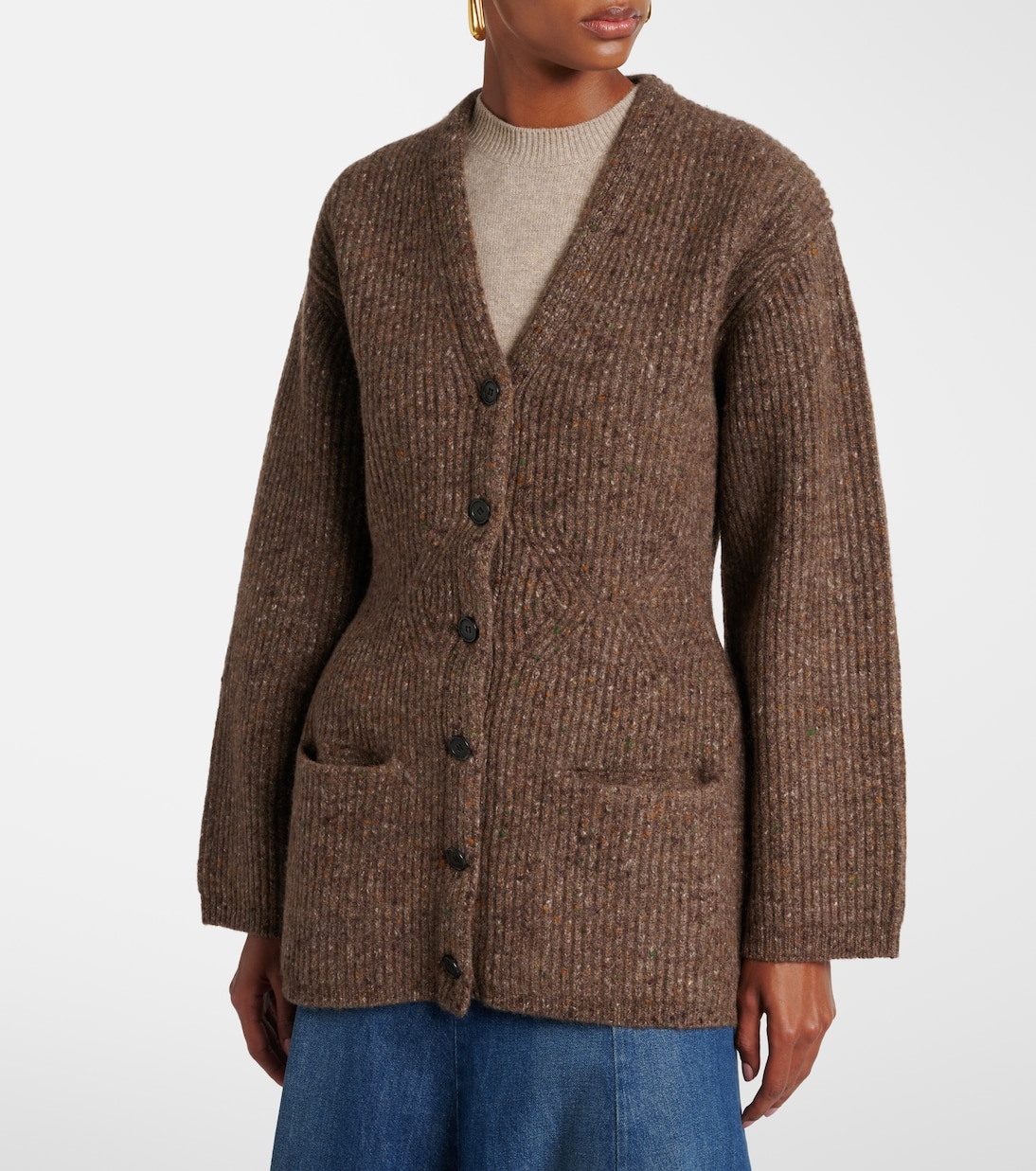 Cárdigan de tweed de mezcla de lana | CO