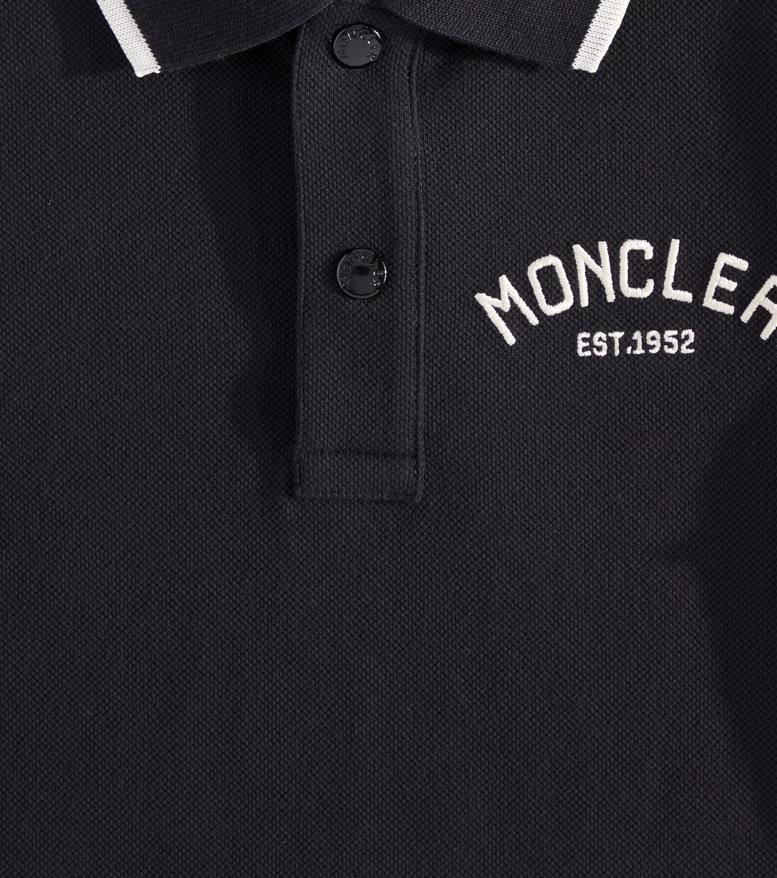 Polo in piqué di cotone con logo | Moncler Enfant