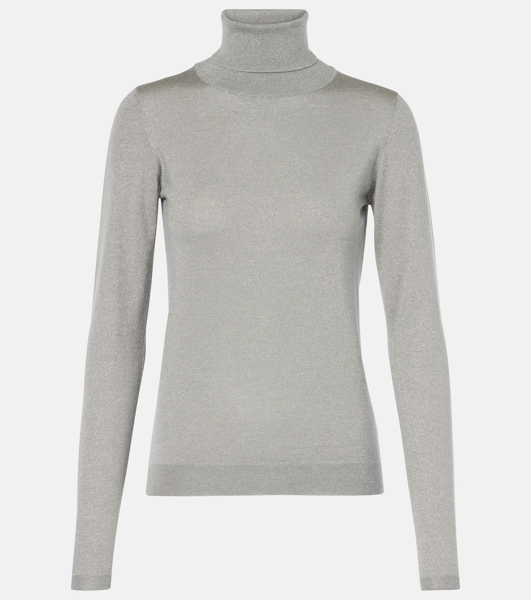 Jersey de cuello alto de cachemir y seda | Brunello Cucinelli