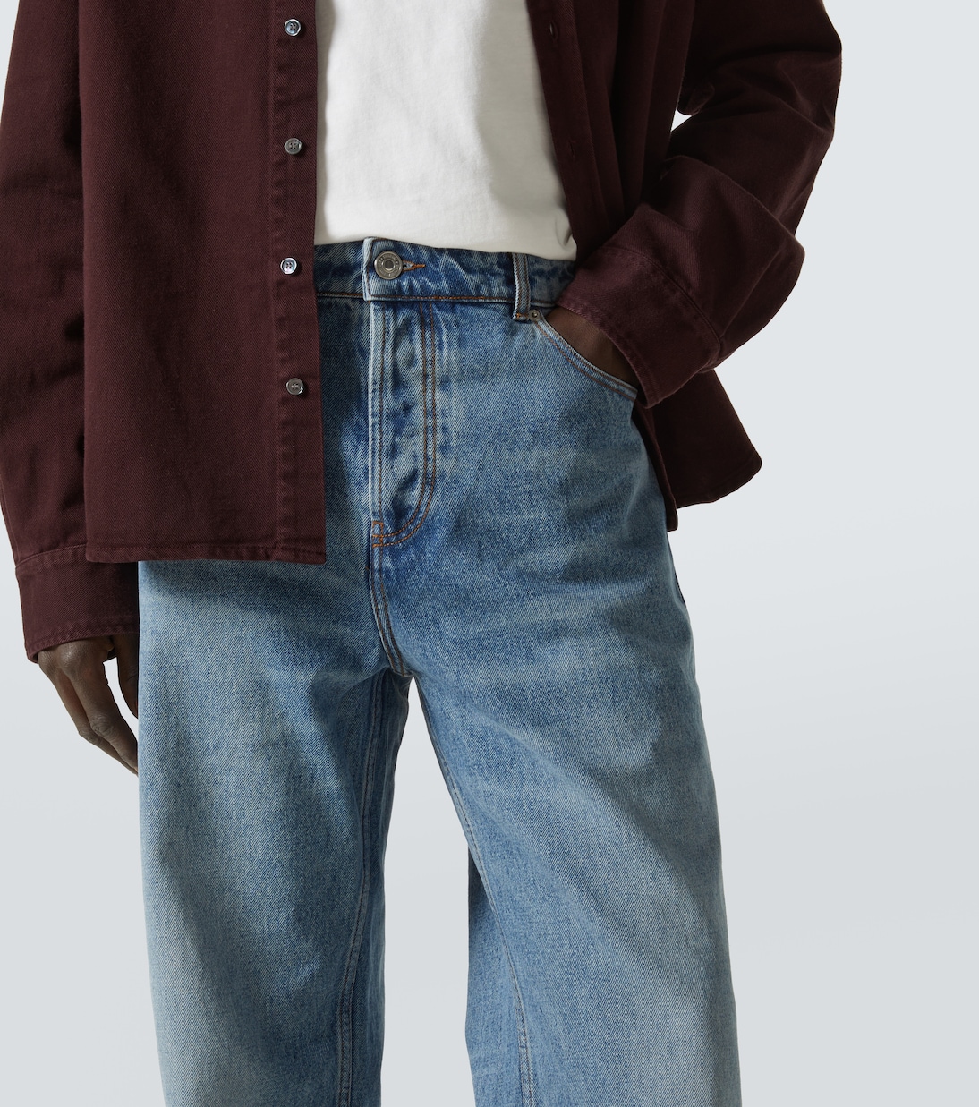 Jean ample à taille mi-haute | Ami Paris