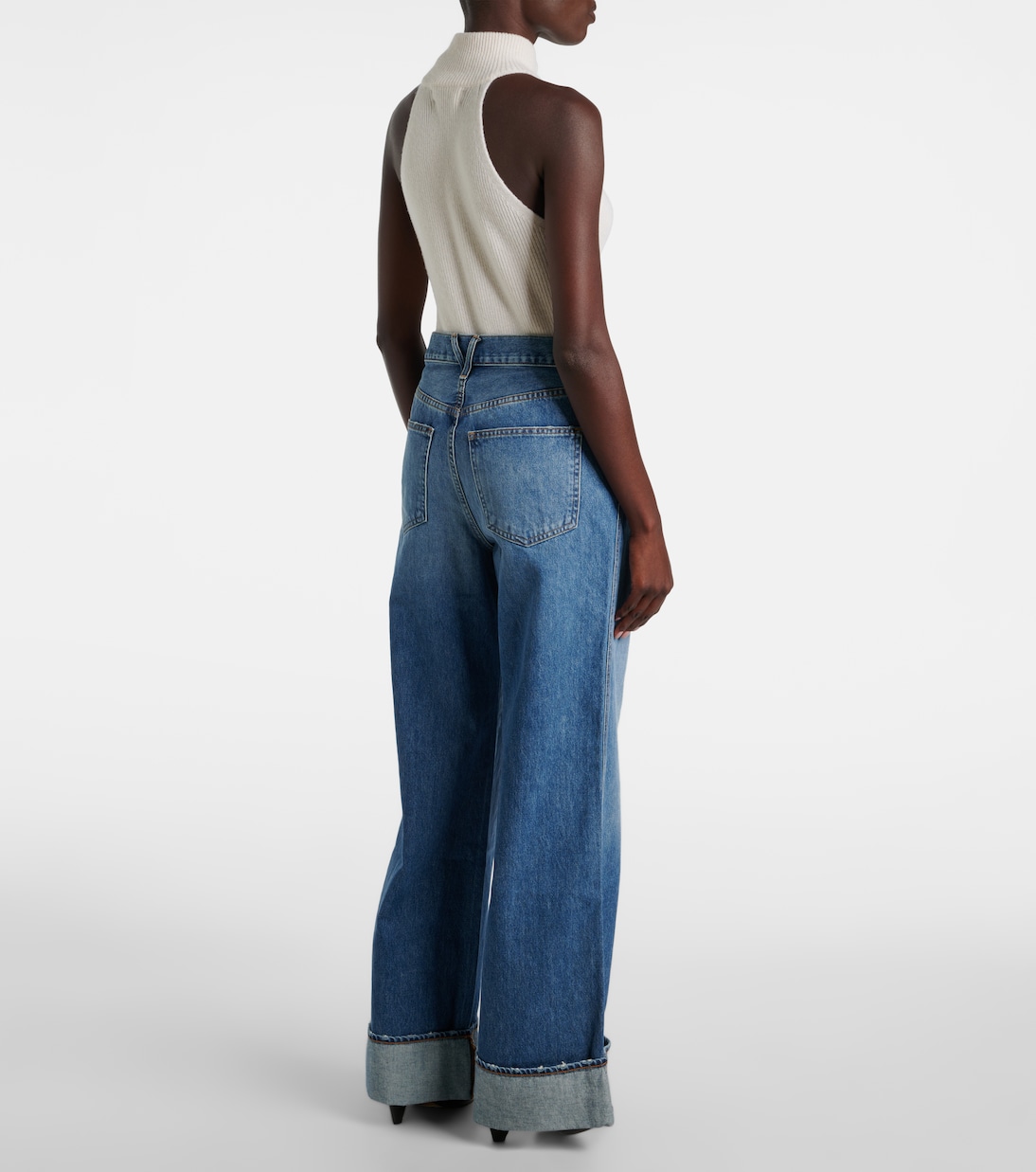Jean ample Taylor à taille haute | Veronica Beard
