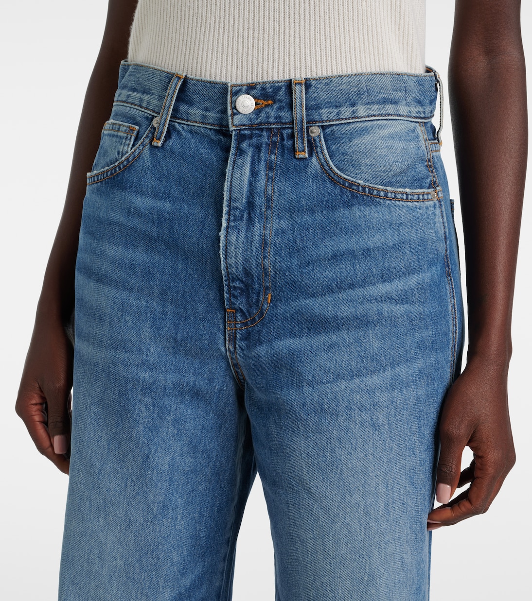 Jean ample Taylor à taille haute | Veronica Beard