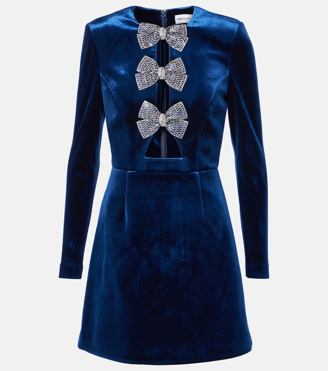 Abito corto Vivicia in velluto con cut-out | Rebecca Vallance