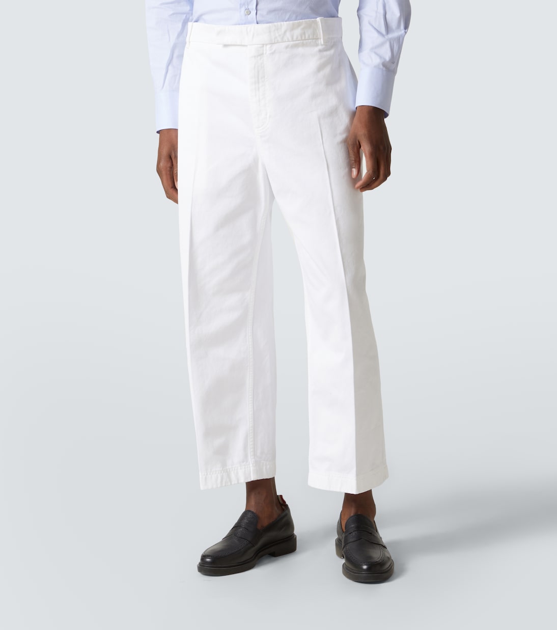Pantaloni cropped in twill di cotone | Thom Browne