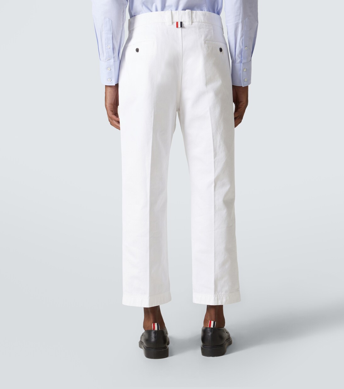 Pantaloni cropped in twill di cotone | Thom Browne