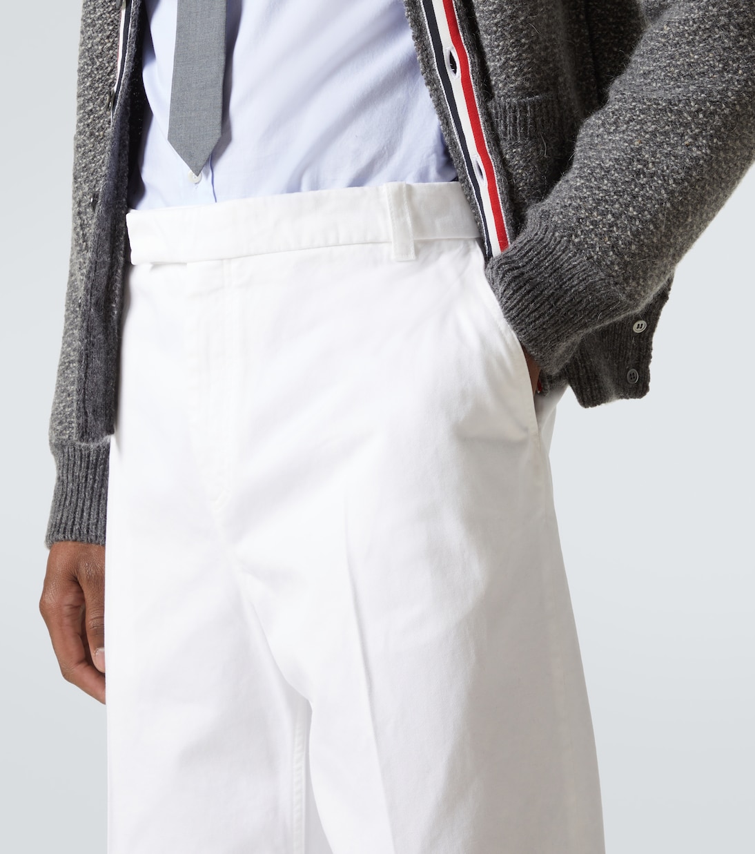 Pantaloni cropped in twill di cotone | Thom Browne