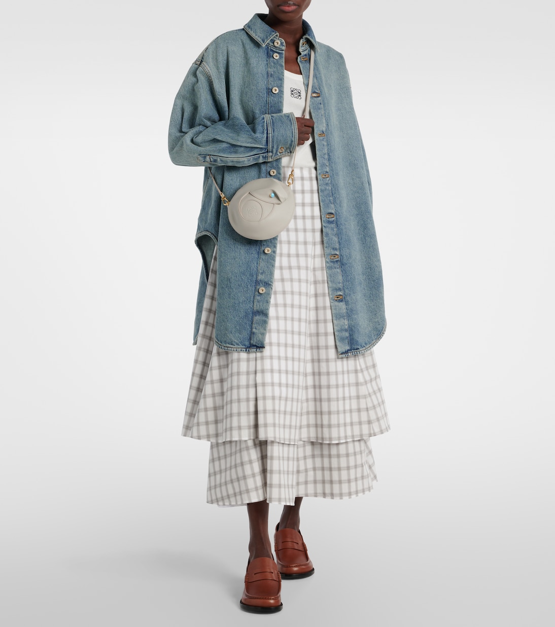 Hemdjacke aus Denim | Loewe