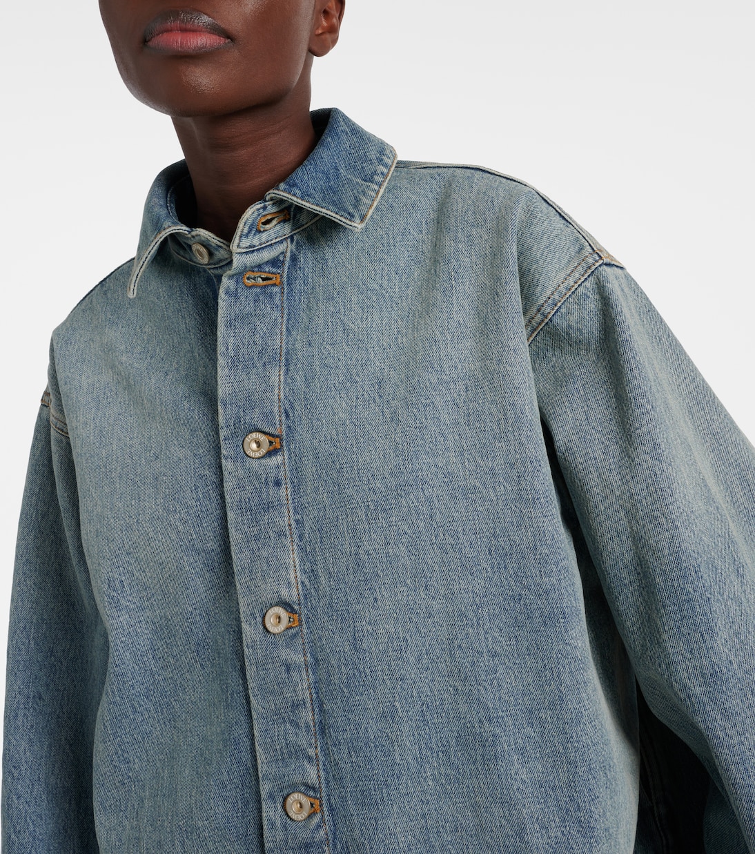 Hemdjacke aus Denim | Loewe