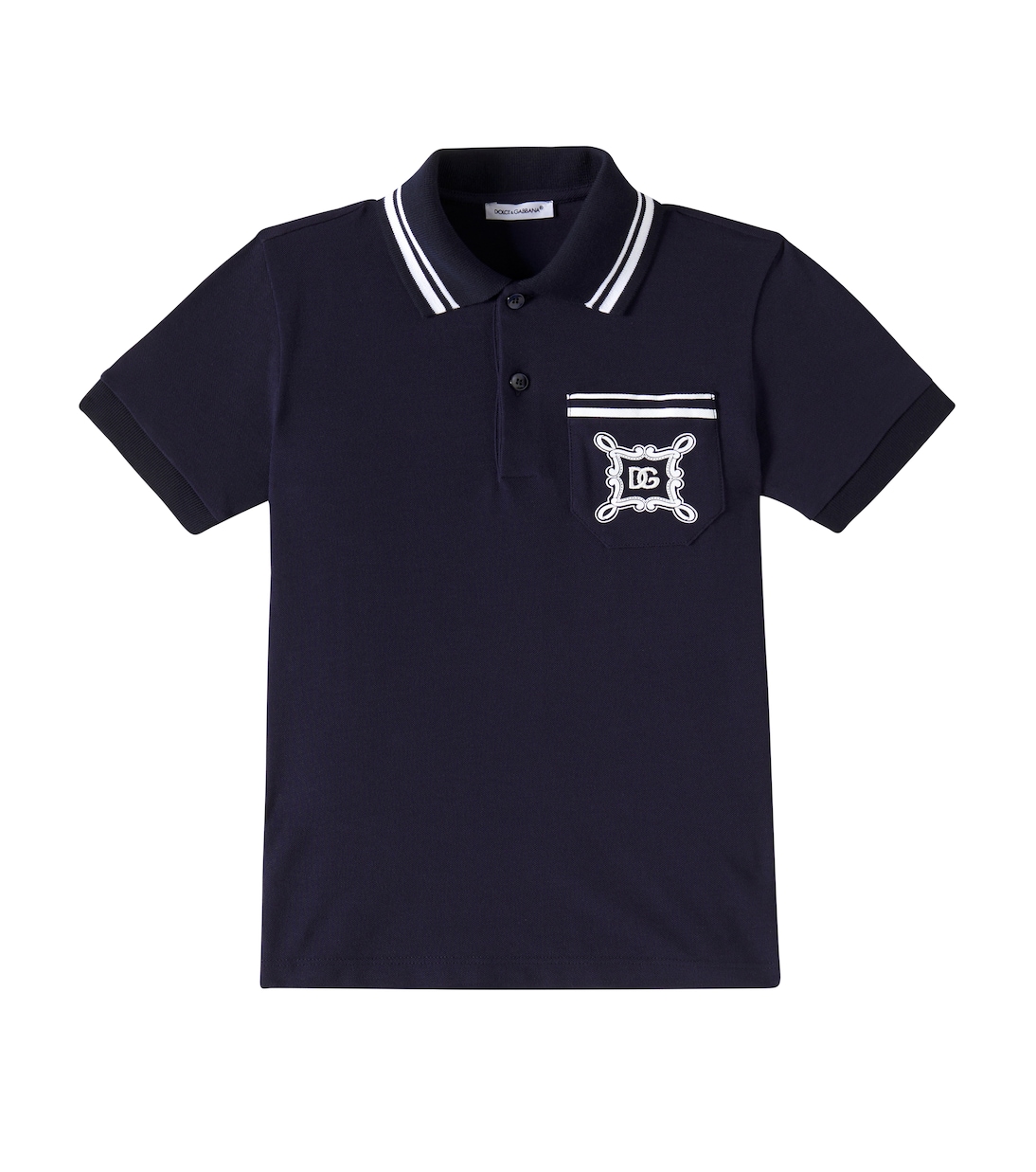 Polo Bandana en piqué de algodón | Dolce&Gabbana Kids
