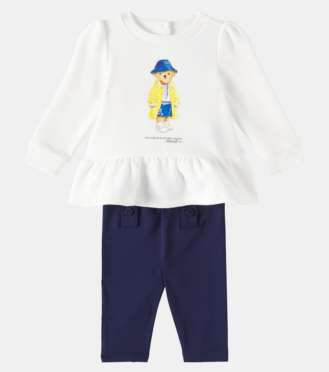 طقم من سويت شيرت وبنطلون رياضي لمولود Polo Bear | Polo Ralph Lauren Kids