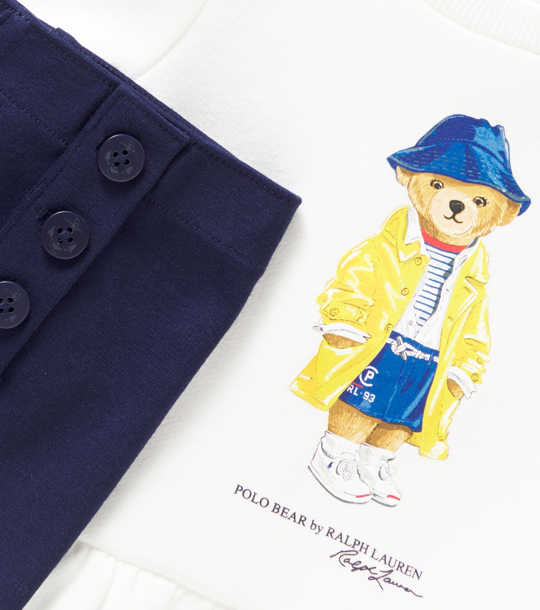 طقم من سويت شيرت وبنطلون رياضي لمولود Polo Bear | Polo Ralph Lauren Kids