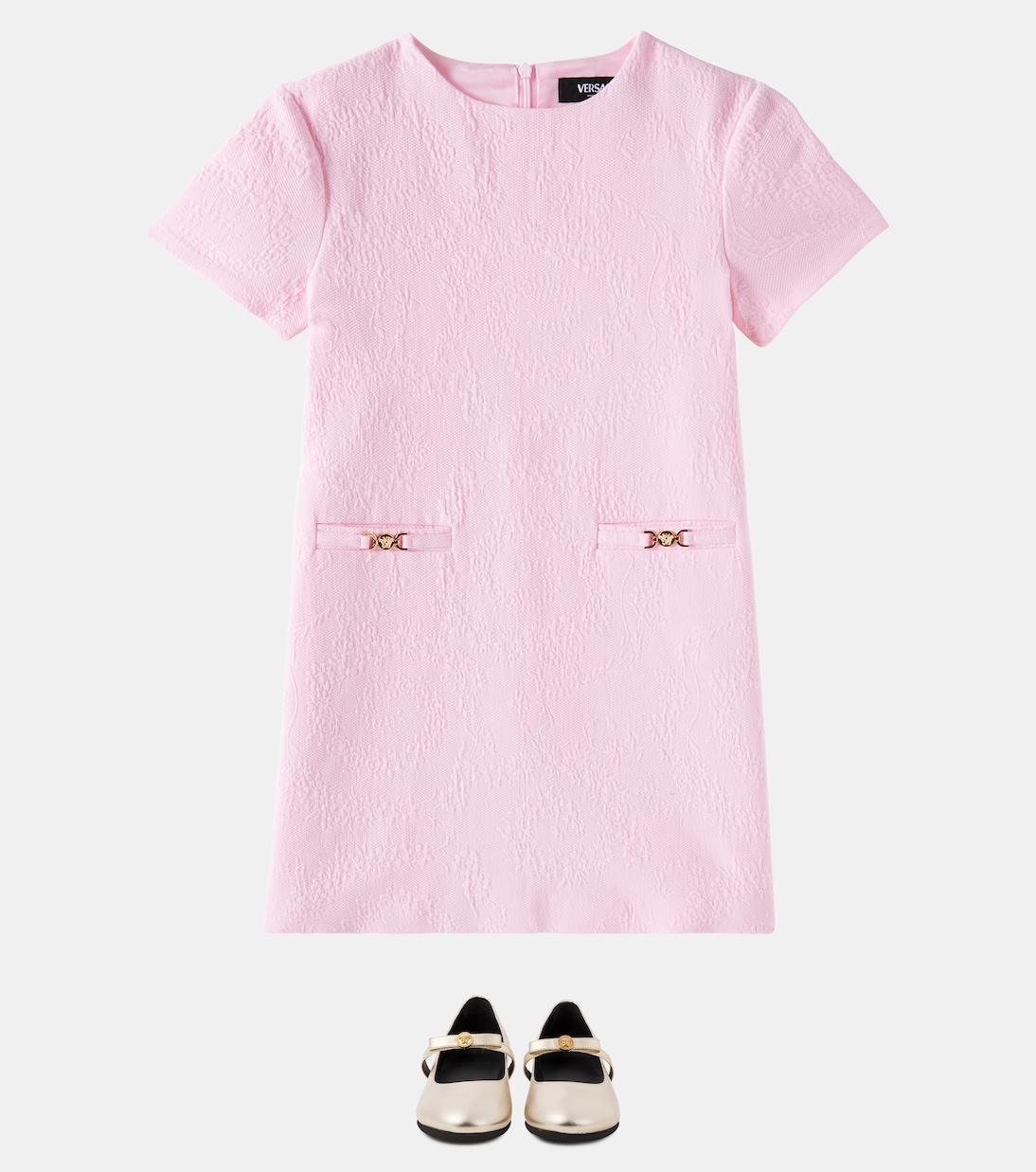 Vestido Blossom Medusa '95 en jacquard | Versace Kids