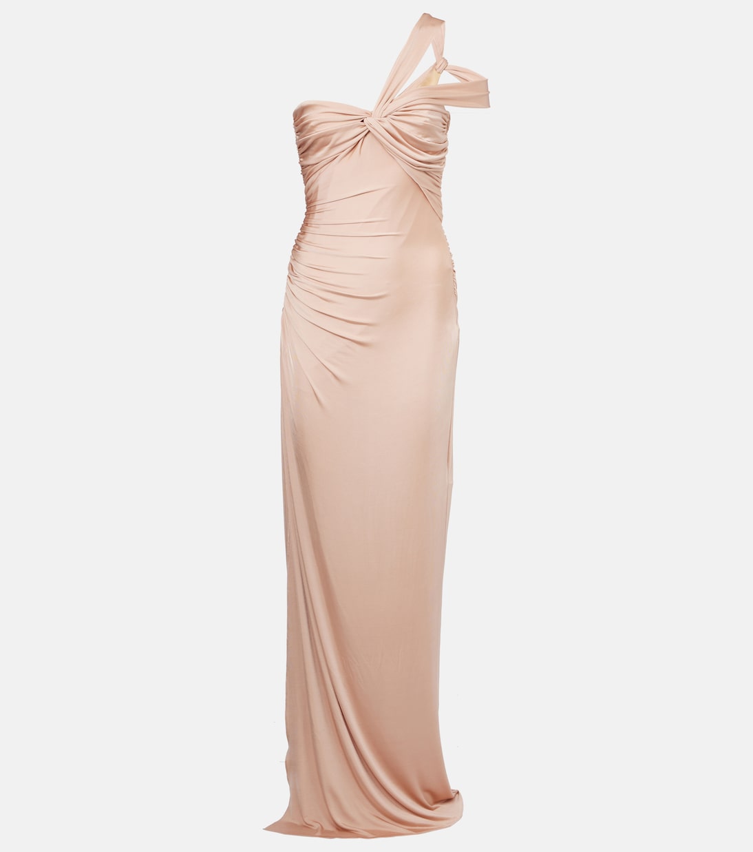 One-shoulder gathered jersey gown | Tom Ford