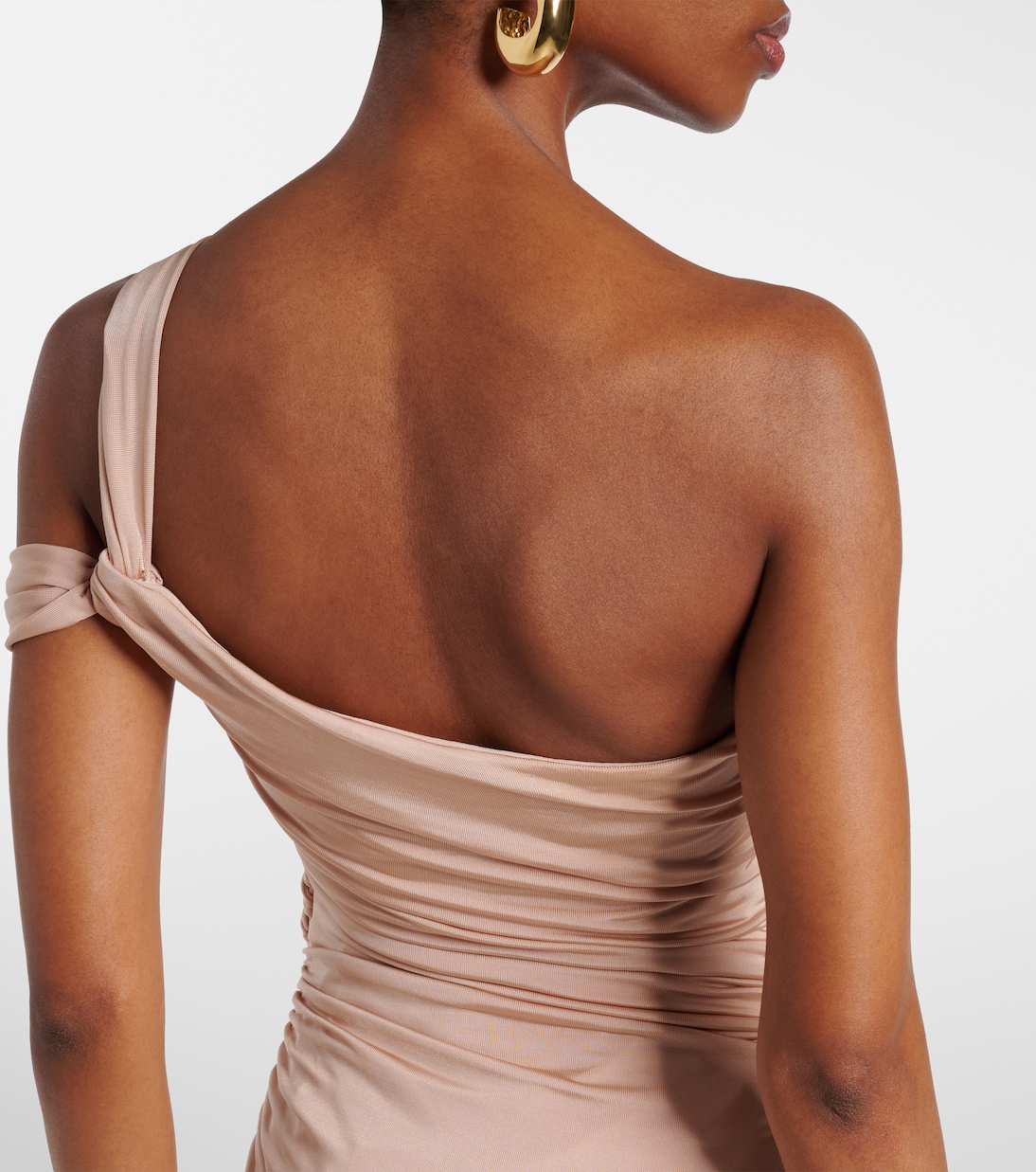 One-shoulder gathered jersey gown | Tom Ford