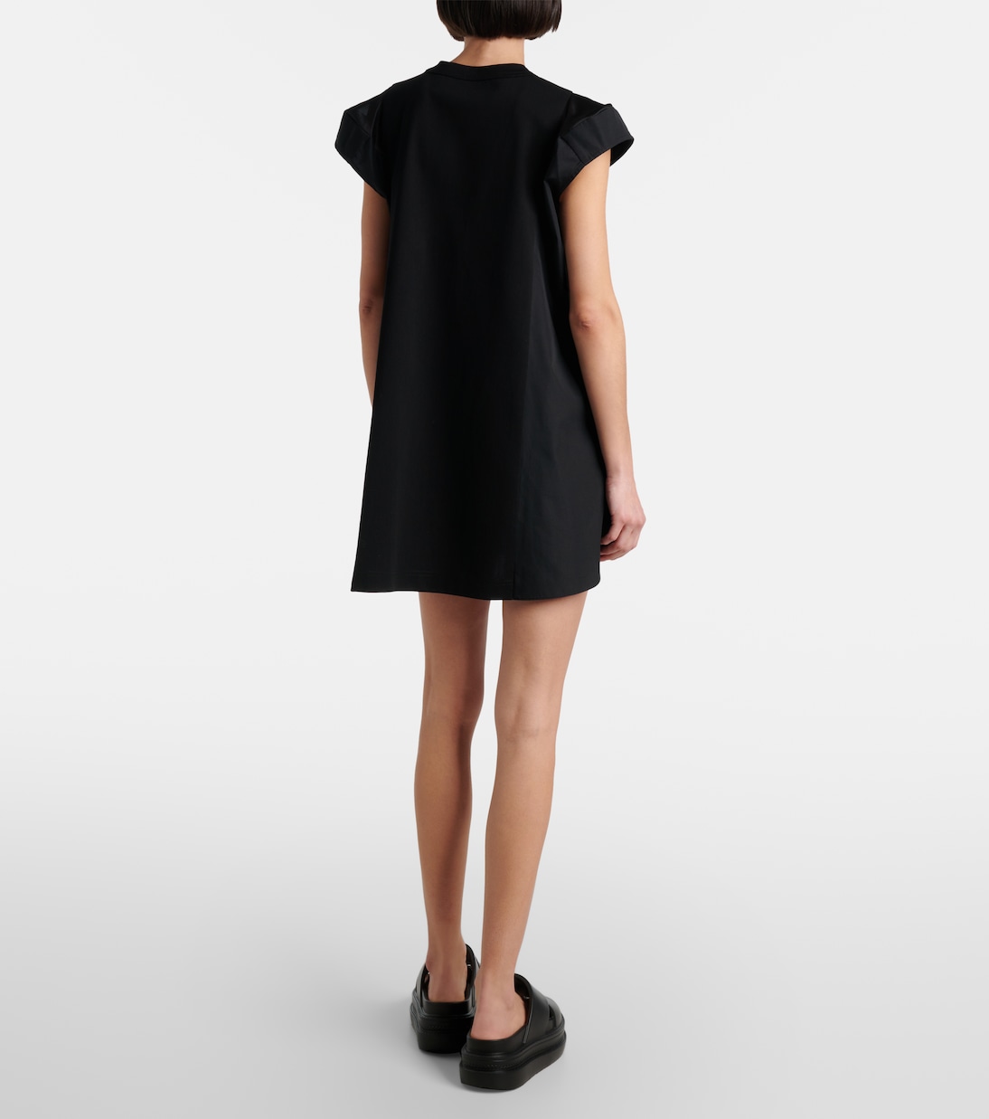 Minikleid aus Jersey und Popeline | Sacai