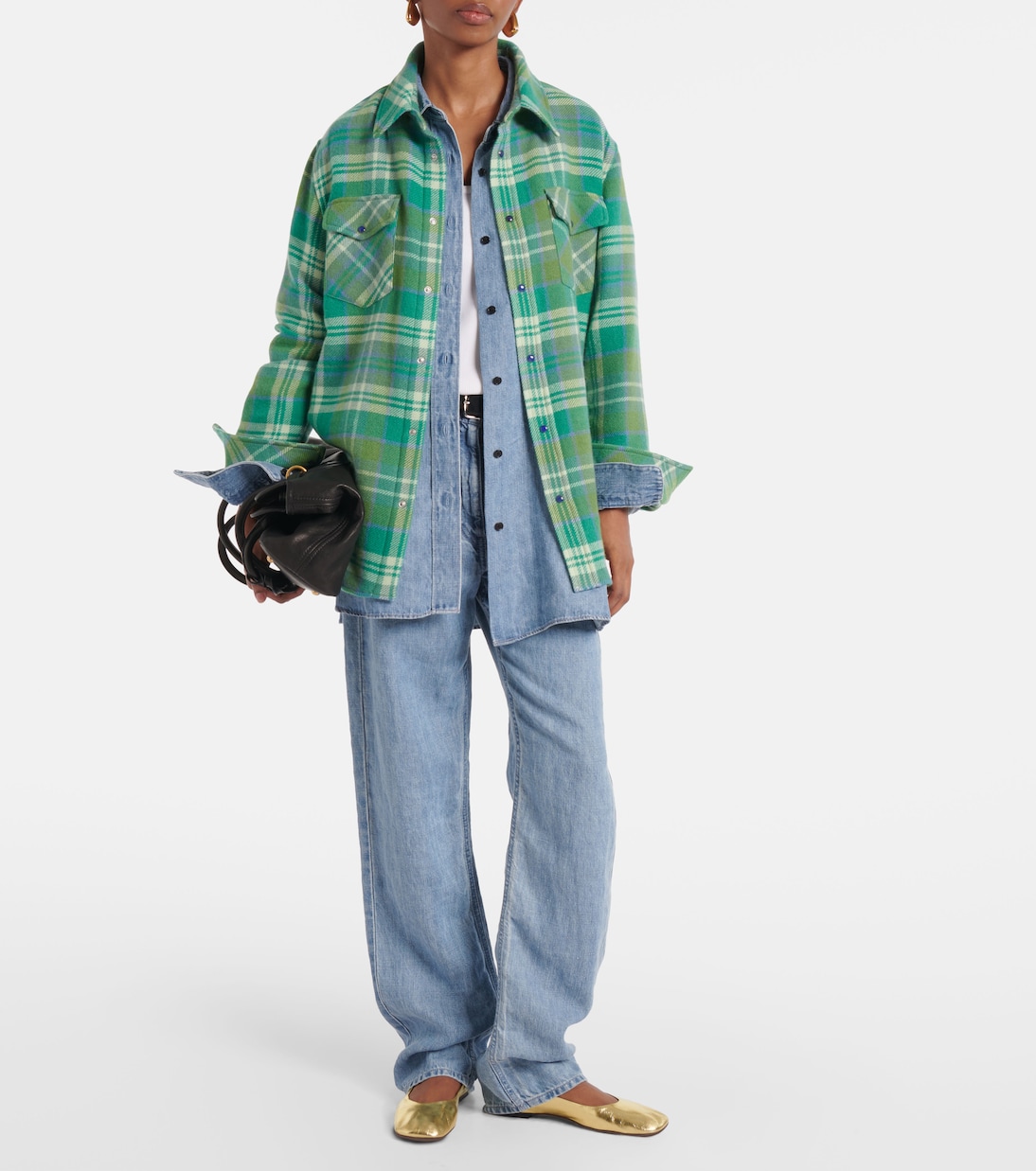 Camicia Hero in cashmere a quadri | God's True Cashmere